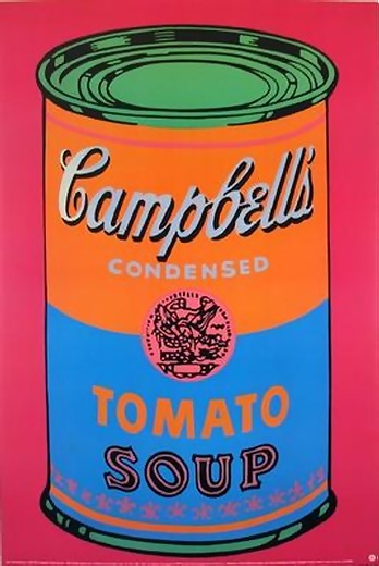 HUGE ANDY WARHOL OFFICIAL AUTHORIZED CAMPBELLS SOUP CAN