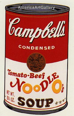 SUNDAY B MORNING WARHOL CAMPBELL SOUP 10 CAN COLLECTION