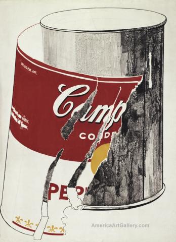 ANDY WARHOL RIPPED SOUP CAN