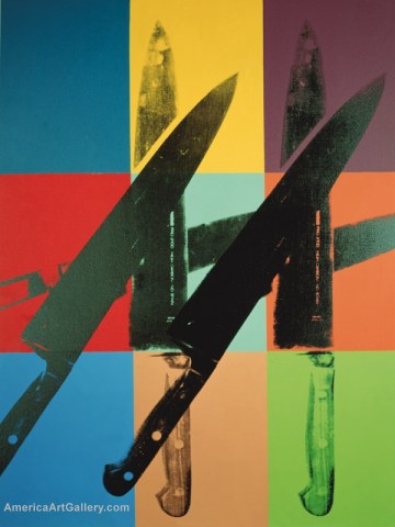 ANDY WARHOL KNIVES IN COLOR